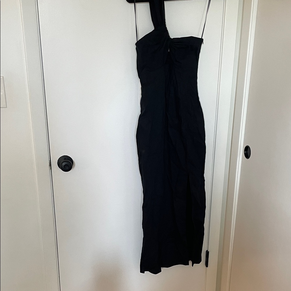 Zara Black One-Shoulder Dress
